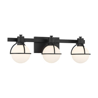 Pierce 3-Light Bathroom Vanity Light in Matte Black