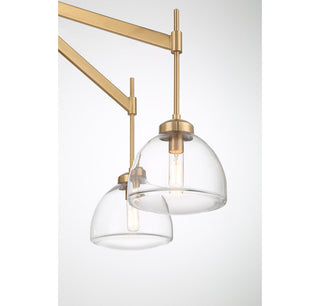 Corbin 6-Light Chandelier in Warm Brass