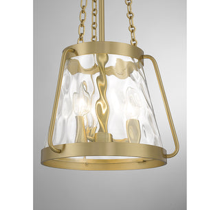 Crawford 3-Light Pendant in Warm Brass