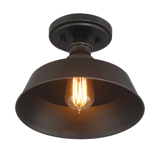 1-Light Ceiling Light in Oil Rubbed Bronze