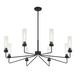 Baker 8-Light Chandelier in Matte Black