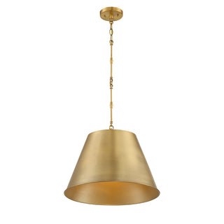 Alden 1-Light Pendant in Warm Brass