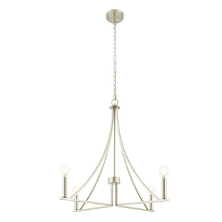 4-Light Chandelier in Brushed Nickel