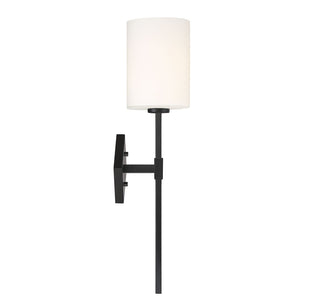 Destin 1-Light Wall Sconce in Matte Black