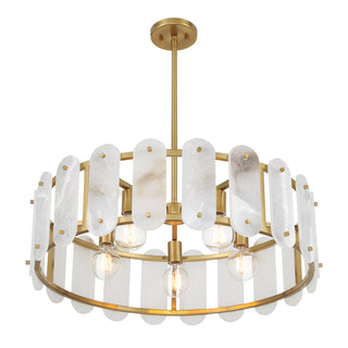 Antolini 5-Light Pendant in Warm Brass