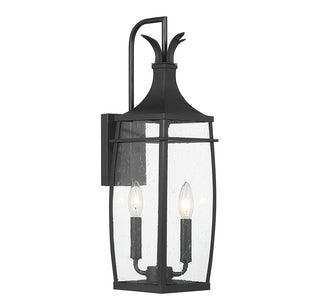 Montpelier 2-Light Outdoor Wall Lantern in Matte Black