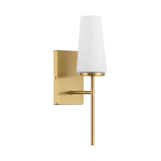 1-Light Wall Sconce in Natural Brass