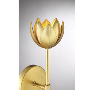 1-Light LED Wall Sconce in True Gold