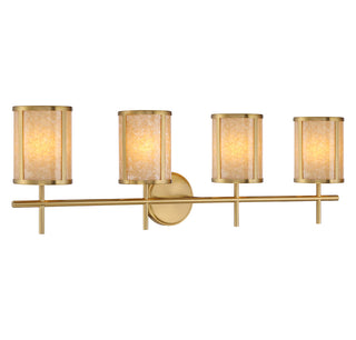 Camden 4-Light Bathroom Vanity Light in Warm Brass