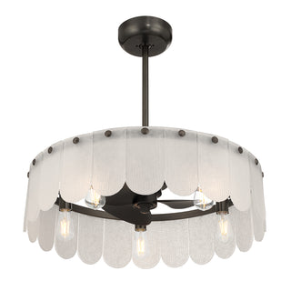 Ashton 5-Light Fan D'Lier in Mediterranean Bronze
