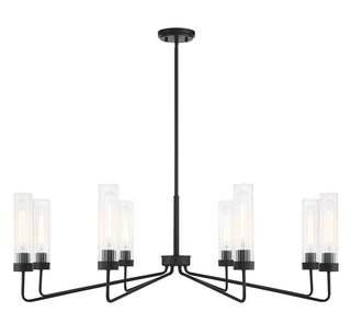 Baker 8-Light Chandelier in Matte Black