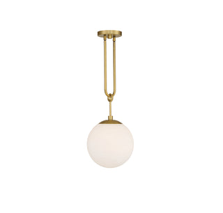 Becker 1-Light Pendant in Warm Brass