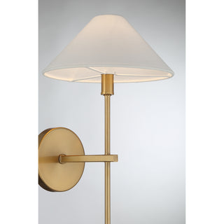 Avon 1-Light Wall Sconce in Warm Brass