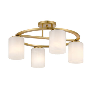 Herron 4-Light Ceiling Light in Warm Brass