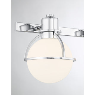 Pierce 3-Light Bathroom Vanity Light in Chrome