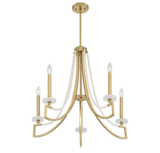 Helen 5-Light Chandelier in Warm Brass