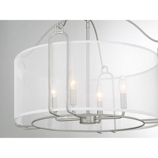 Ashlay 4-Light Pendant in Satin Nickel
