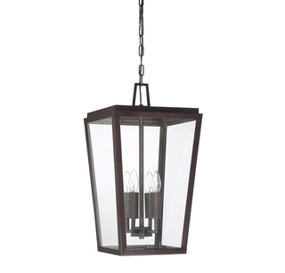 Milton 4-Light Outdoor Hanging Lantern in English Bronze
