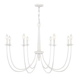 Stonecrest 8-Light Chandelier in Bisque White