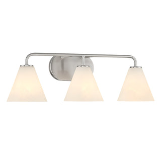 Blair 3-Light Bathroom Vanity Light in Satin Nickel