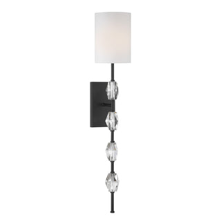 Sebring 1-Light Wall Sconce in Matte Black