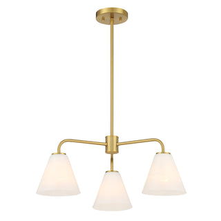 Blair 3-Light Chandelier in Warm Brass