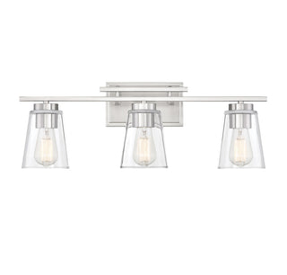 Calhoun 3-Light Bathroom Vanity Light in Satin Nickel