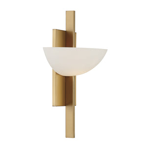 Fallon 1-Light Wall Sconce in Warm Brass