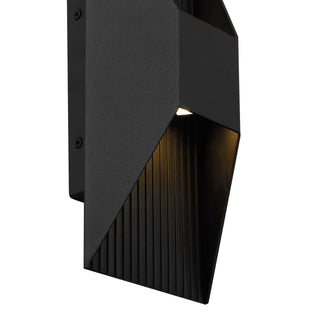 Ribbed Wall Sconce  Sand Black
