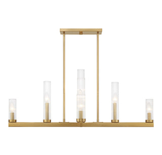 Carina 9-Light Chandelier in Warm Brass