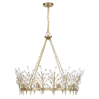 Orianna 8-Light Chandelier in Noble Brass