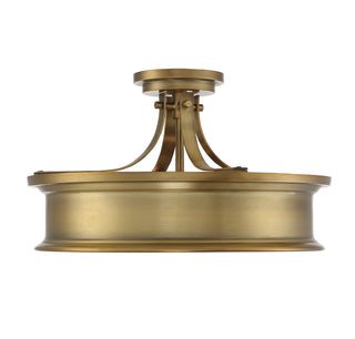 Watkins 3-Light Ceiling Light in Warm Brass