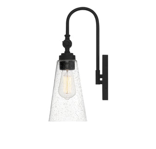 York 1-Light Adjustable Wall Sconce in Matte Black