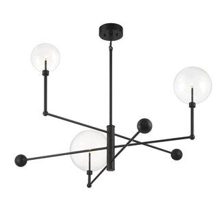 3-Light Chandelier in English Bronze