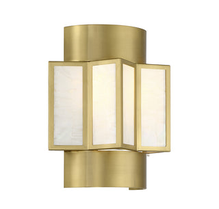 Gideon 2-Light Wall Sconce in Warm Brass