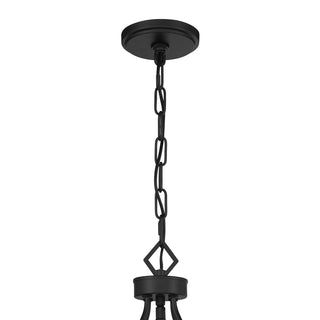 Reiling 3-Light Pendant in Matte Black