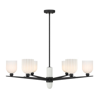 Collier 6-Light Chandelier in Matte Black