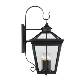 Ellijay 4-Light Outdoor Wall Lantern in Black