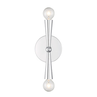 2-Light Wall Sconce in Chrome