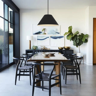 Jaz 22 Inch Outdoor Pendant in Sand Black Finish