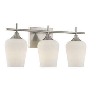 Octave 3-Light Bathroom Vanity Light in Satin Nickel