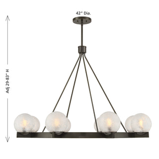 Darien 8-Light Chandelier in Mediterranean Bronze