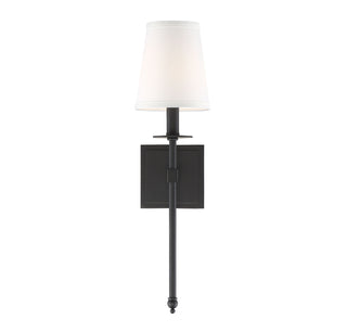 Monroe 1-Light Wall Sconce in Matte Black