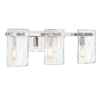 Genry 3-Light Bathroom Vanity Light in Polished Nickel