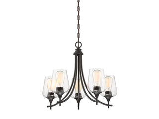 Octave 5-Light Chandelier in English Bronze