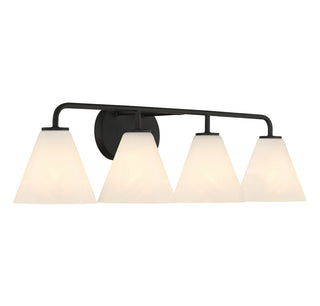 Blair 4-Light Bathroom Vanity Light in Matte Black