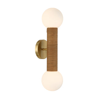 Jarrell 2-Light Wall Sconce in Warm Brass
