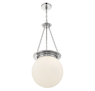 Manor 3-Light Pendant in Polished Nickel