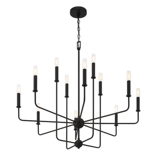 Avondale 12-Light Chandelier in Matte Black