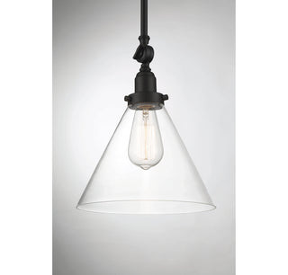 Drake 1-Light Pendant in Matte Black